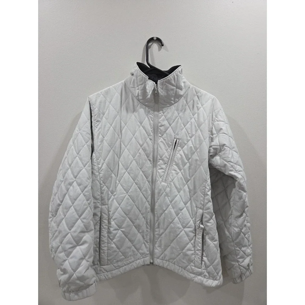 COLUMBIA JACKET‎ VERTEX OFF WHITE WITH BLACK COLLAR SIZE MEDIUM